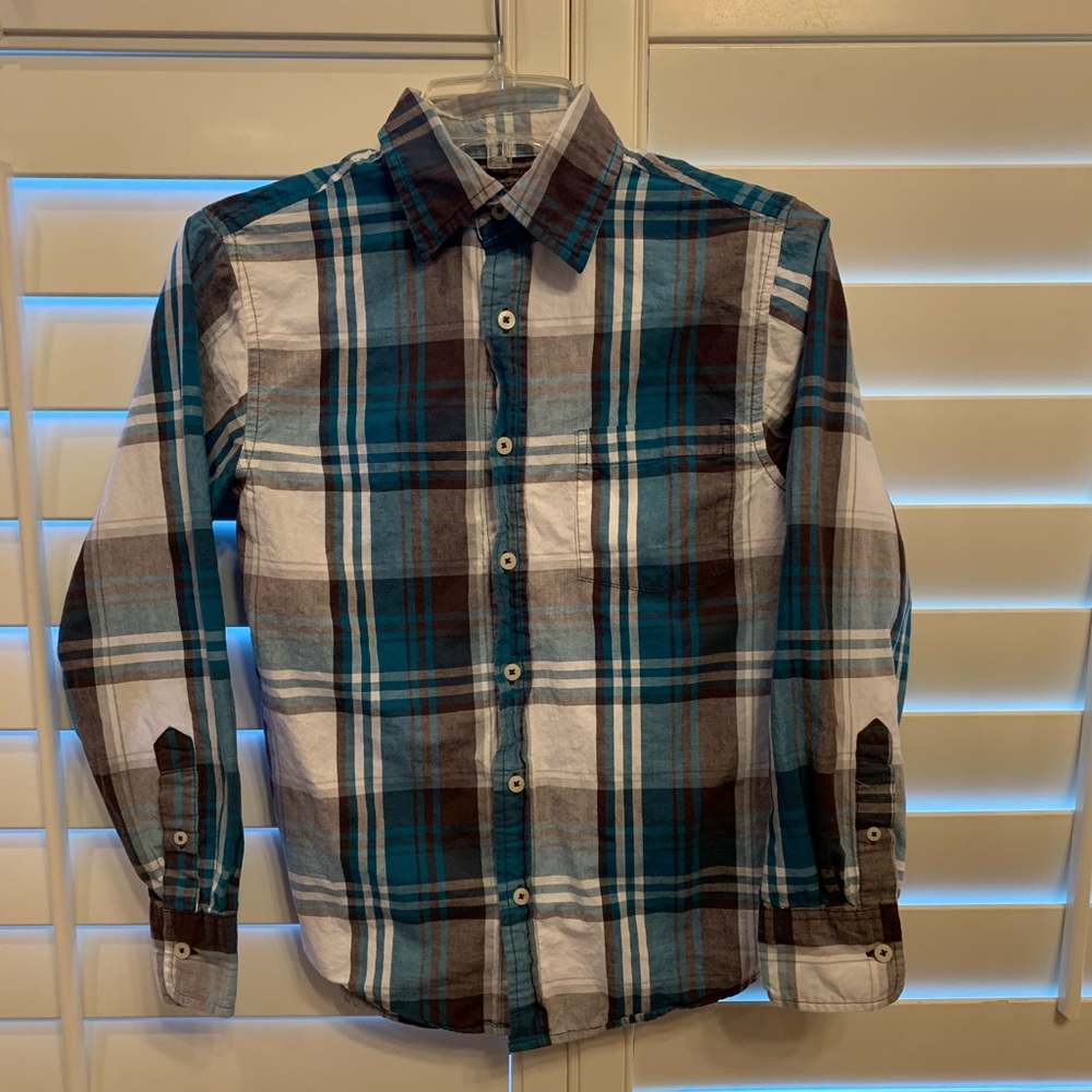 Kids Long Sleeve Button Down